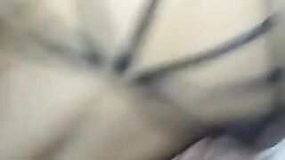 Homemade ebony trying not to get caught