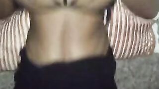 Homemade ebony trying not to get caught