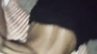 Homemade ebony trying not to get caught