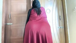 Big Ass Anippe Waiting for Your Big Cock, She want you Destroy her Big Butt - Arab Girl with Burqa
