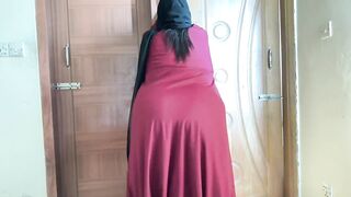 Big Ass Anippe Waiting for Your Big Cock, She want you Destroy her Big Butt - Arab Girl with Burqa