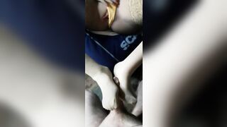 Gabbie's amazing feet skills - footjob