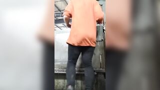 Nearly caught touching my pussy while I was working