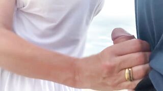 She made me cum in front of everyone