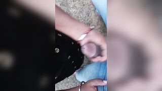 Desi Village handjob and boobjob till cum - Indian Sex