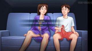 Stepmom in sofa, sofa sex