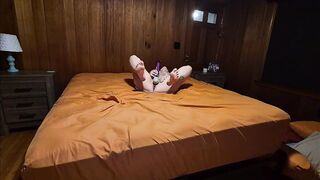 Lonely New Year's Eve Wife masturbates